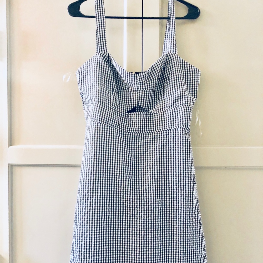 Charlotte Russe - plaid cutout dress